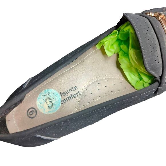 Wellsfountn Comfort Faux Suede Loafers - Picture 6 of 8